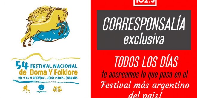 Viví el Festival de Jesús María por Radio Estación 102.5