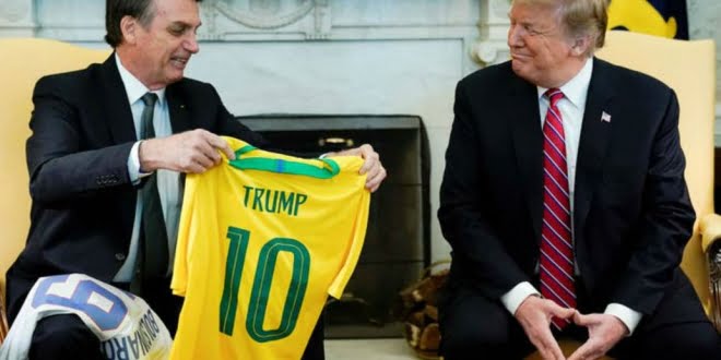 Trump quiere un acuerdo de libre comercio con Bolsonaro
