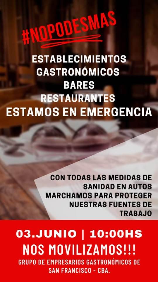 Manifestaciones en San Francisco por apertura de actividades