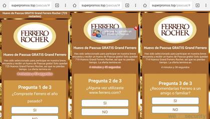 Una nueva estafa por WhatsApp usando Ferrero Rocher