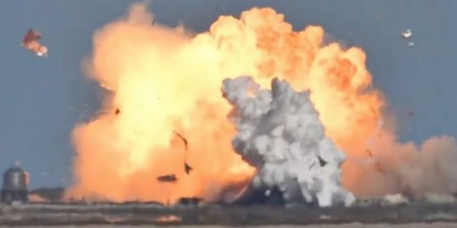 Voló en mil pedazos el prototipo de un cohete de SpaceX