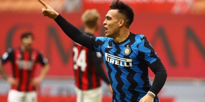  Con un doblete de Lautaro Martínez, Inter goleó a Milan en el derbi