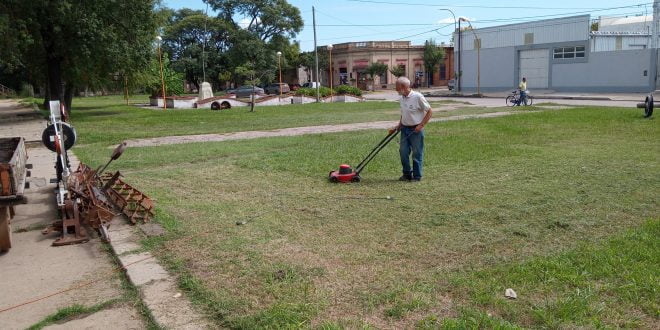 Se realizaron tareas de mantenimiento en la Comisión Pro Riel