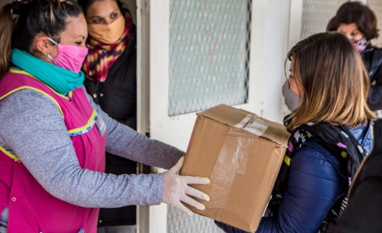 Paicor comenzó la entrega de módulos alimentarios y kits de barbijos