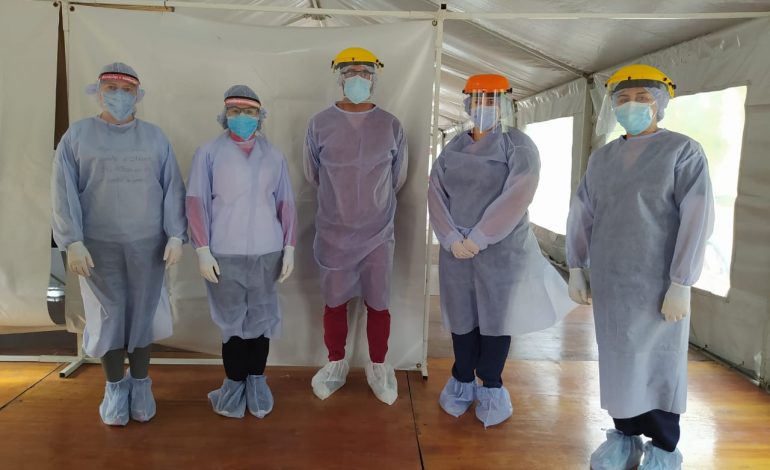 Ya funciona la carpa prehospitalaria en San Francisco