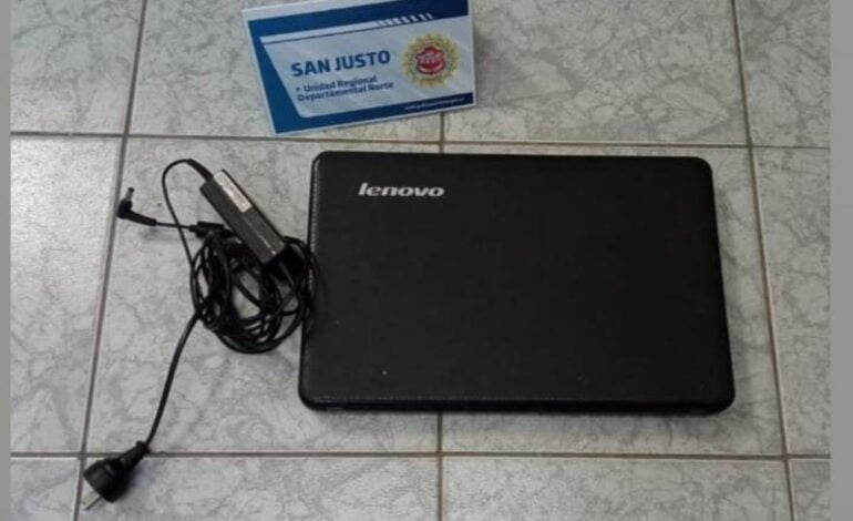 Recuperaron notebook robada el jueves