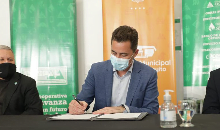  Arroyito: el Gobierno de Córdoba firmó un convenio con Cooperativas