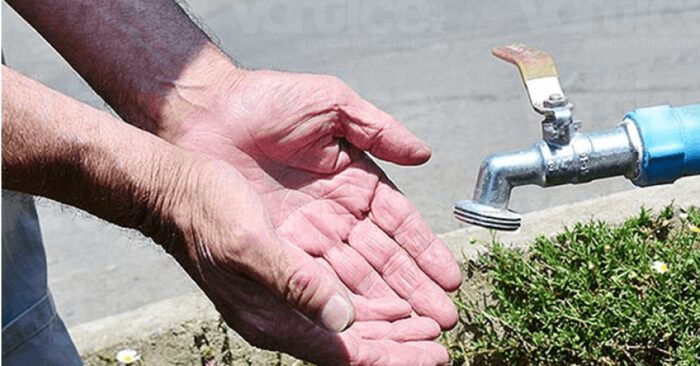 Jueves con corte de agua