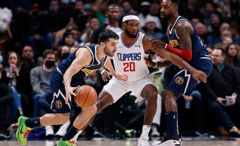 NBA: sufrido triunfo de Denver Nuggets ante Los Angeles Clippers en una noche apagada de Campazzo