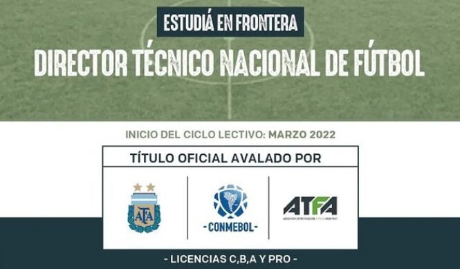  La Municipalidad de Frontera dictará la carrera de Director Técnico Nacional de Fútbol