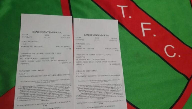 La Trucha FC entregó el dinero a la familia de Vale