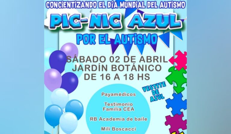 Día Mundial de Concientización sobre el Autismo: Pic-Nic Azul en el Jardín Botánico