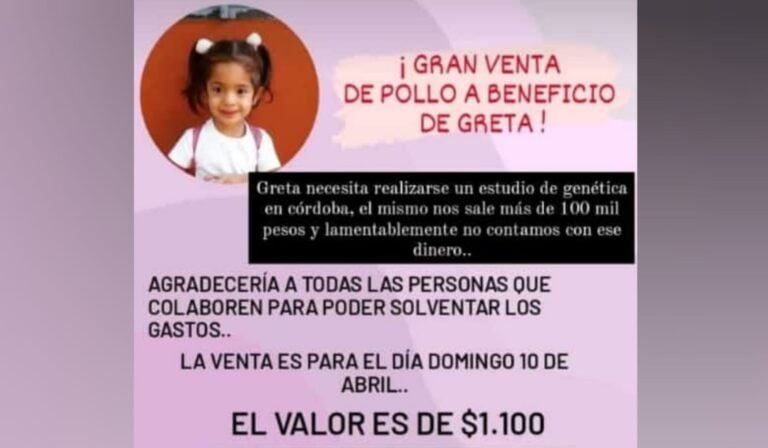 Venta de pollos a beneficio Greta
