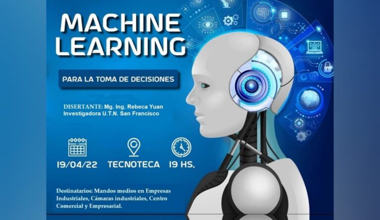 Comenzará el ciclo de charlas «Machine learning, para la toma de decisiones»