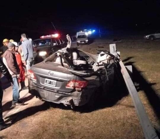 Un hombre resultó herido en accidente en Autovía 19
