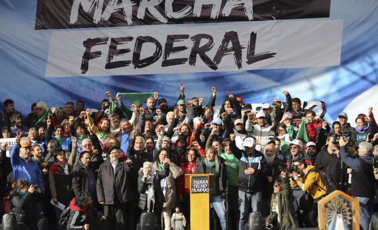 Llega a Buenos Aires la Marcha Federal «contra el hambre y la pobreza»