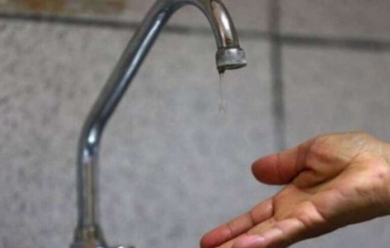 Corte del servicio de agua potable