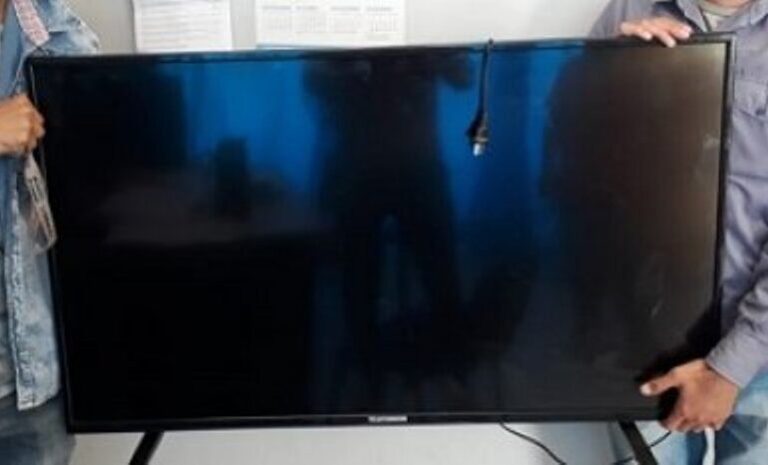 Dejó la ventana abierta y le robaron un televisor