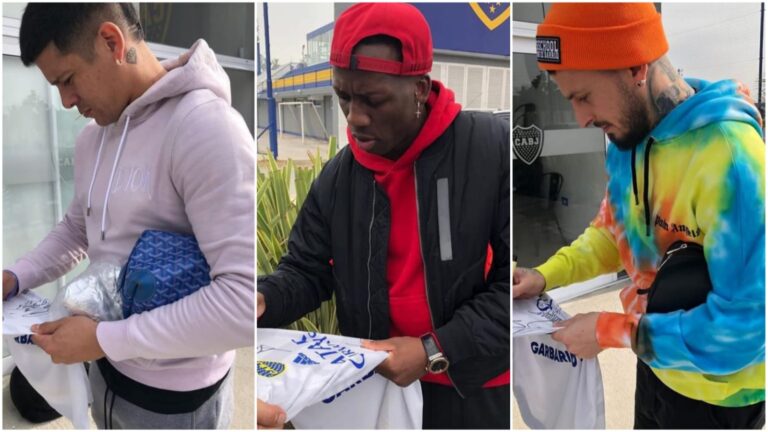 El plantel de Boca firmó una camiseta para Adriana Barrionuevo