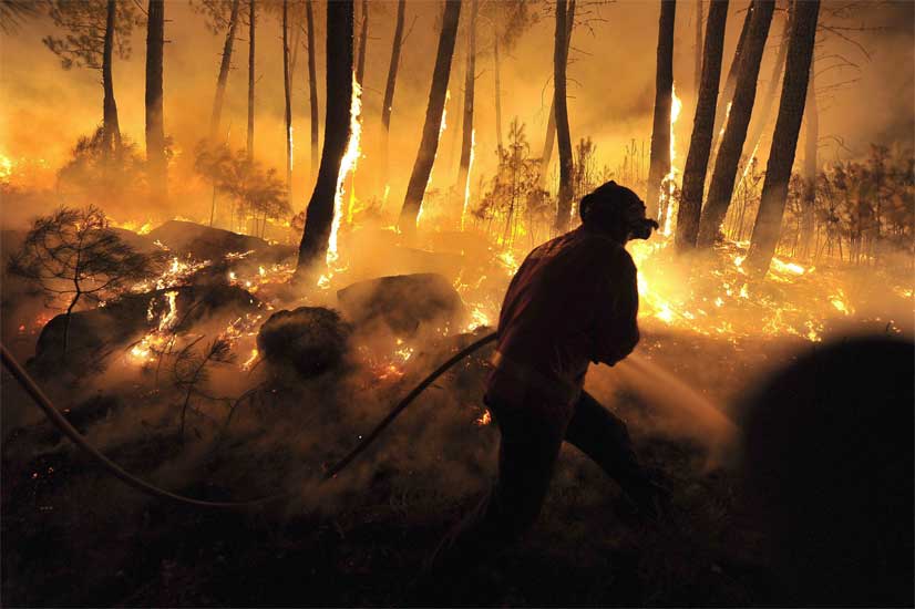 Bomberos muertos