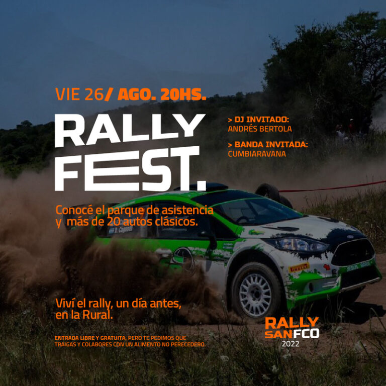 La Apertura del Rally será con el evento solidario «Rally Fest»