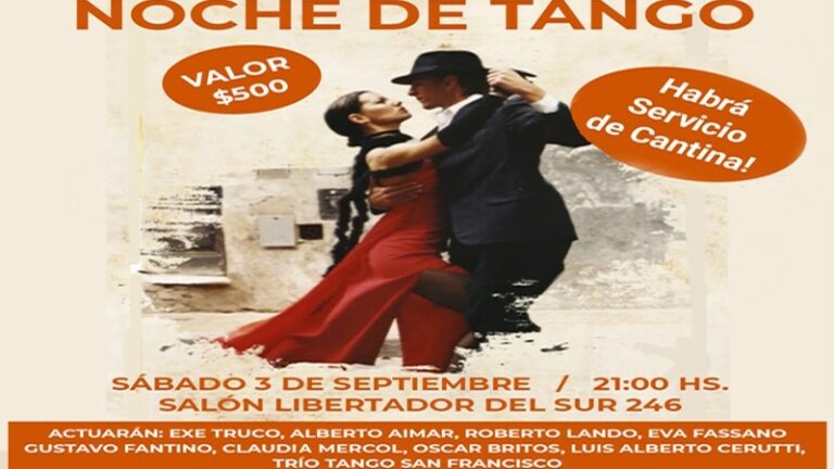 Amigos del Bien organiza una noche de tango solidario