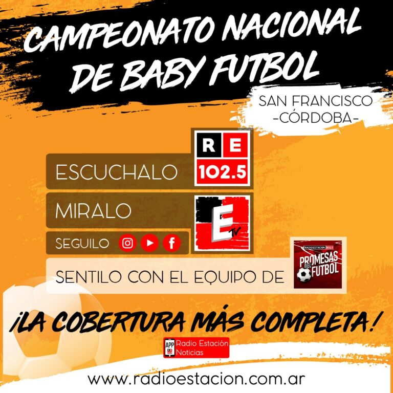 Nacional de Baby Fútbol 2023 cobertura especial 102.5