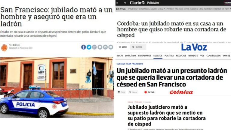 El caso del jubilado que mató a un delincuente llegó a medios nacionales
