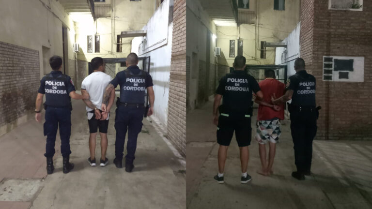 Dos cordobeses detenidos por robos en nuestra ciudad