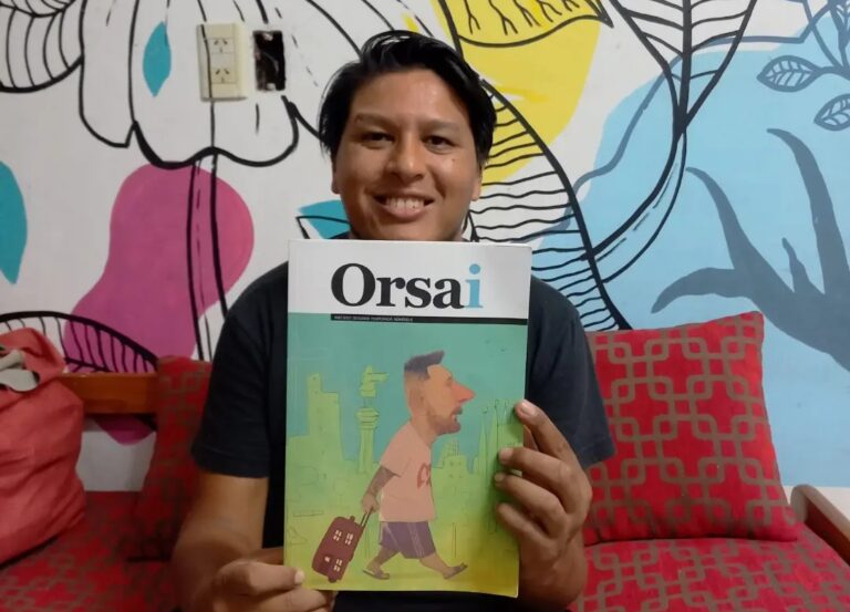 El mural de Messi de «Monchito» aparece en la revista Orsai