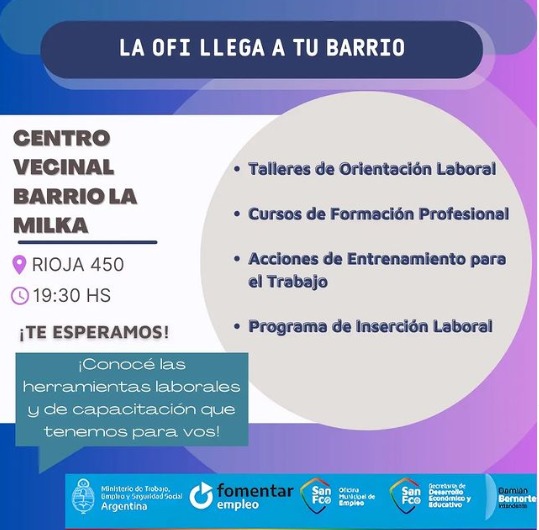 Llega la Oficina de Empleo a cada barrio de la ciudad
