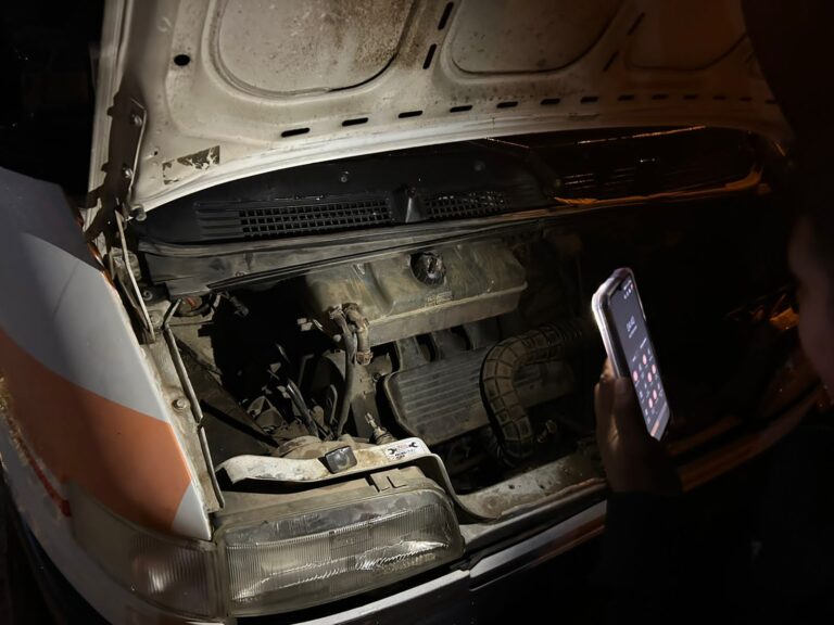 Le robaron la batería de su camioneta y fue recuperada por la policía