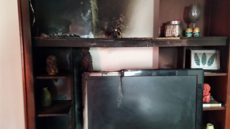 Una mujer controló un incendio en su vivienda