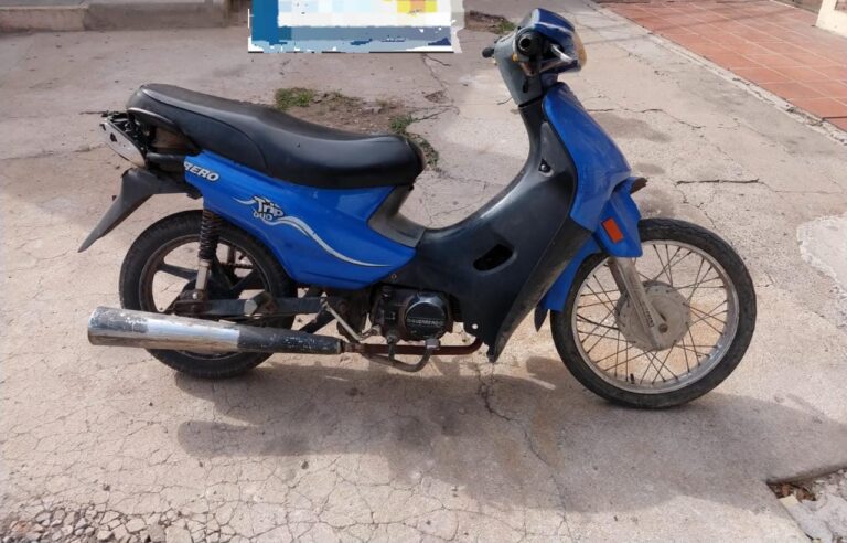 Recuperaron una motocicleta que tenía pedido de secuestro del año 2015