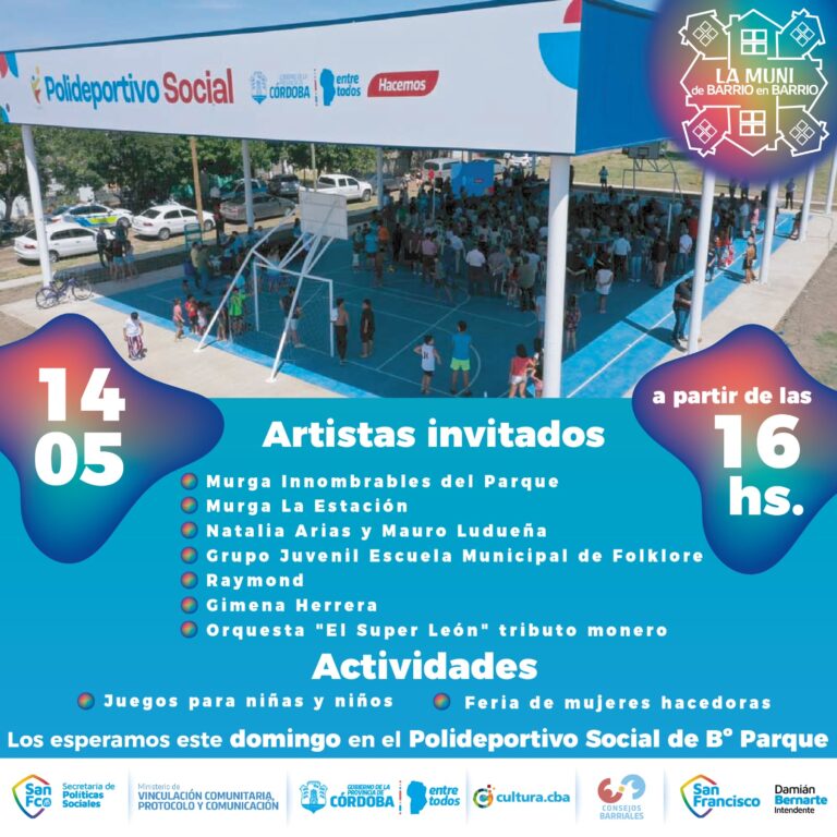 Nueva edición de «La Muni de Barrio en Barrio» en Barrio Parque