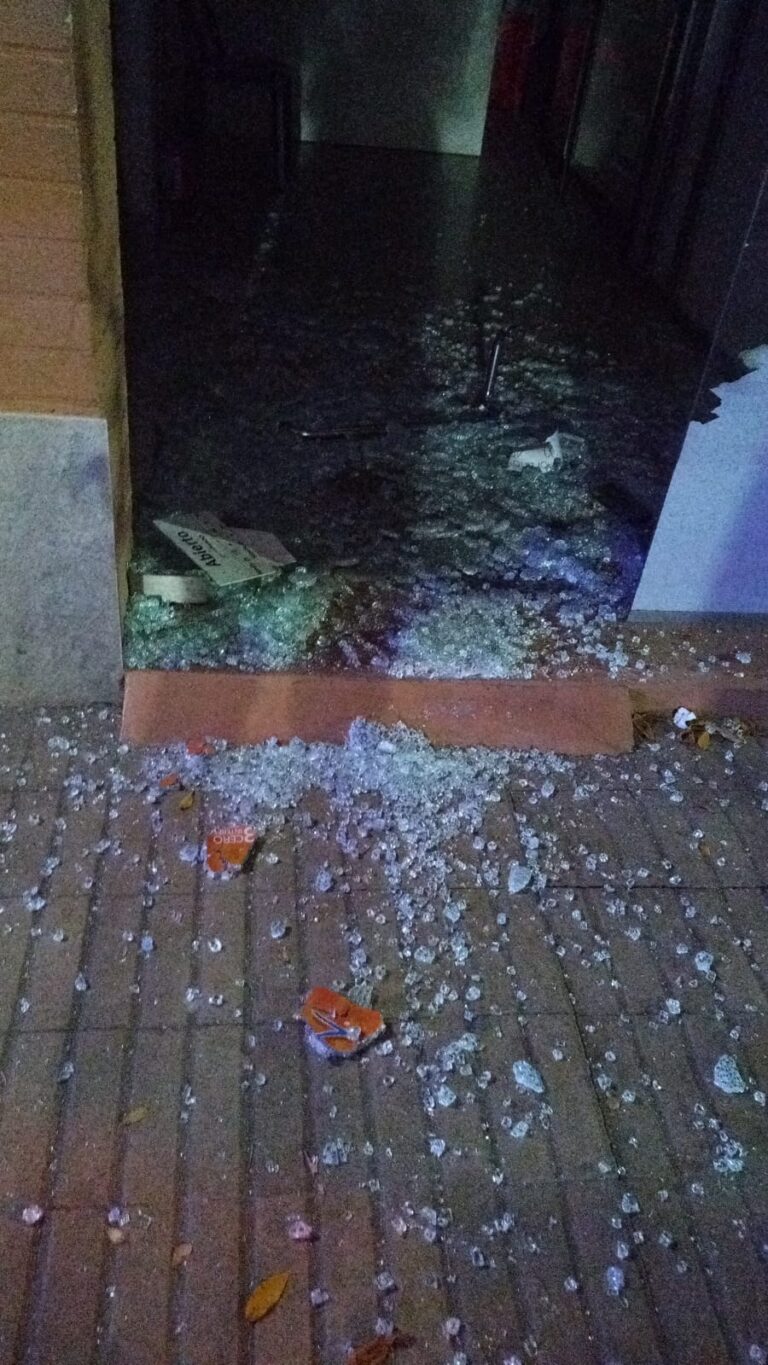 Vandalismo en una librería de Barrio Roca