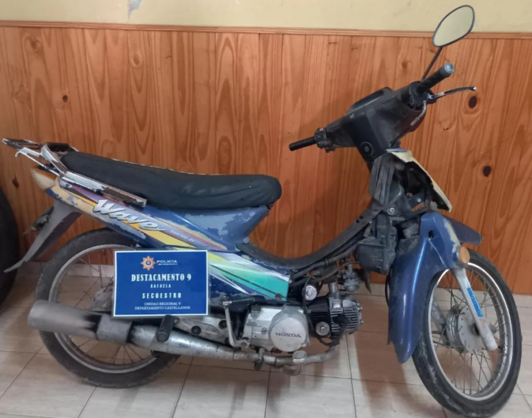 Recuperaron una moto que había sido robada en 2019