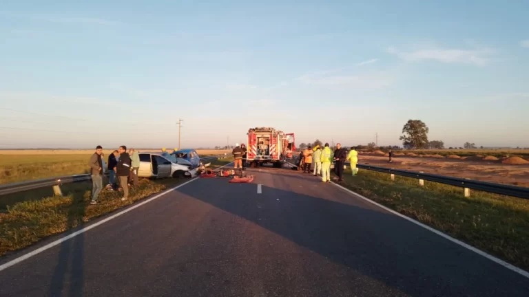 Choque frontal en la Ruta 19: murió un conductor y hay dos personas heridas