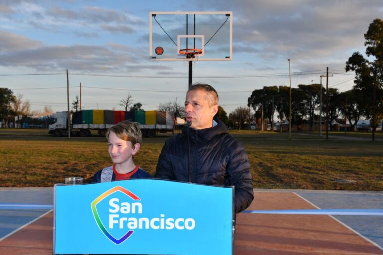 Quedó inaugurada la quinta cancha de básquet 3×3 de la ciudad