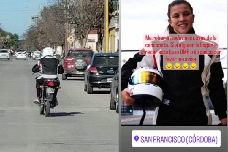Le robaron elementos de competición a una piloto profesional y los encontraron en San Francisco
