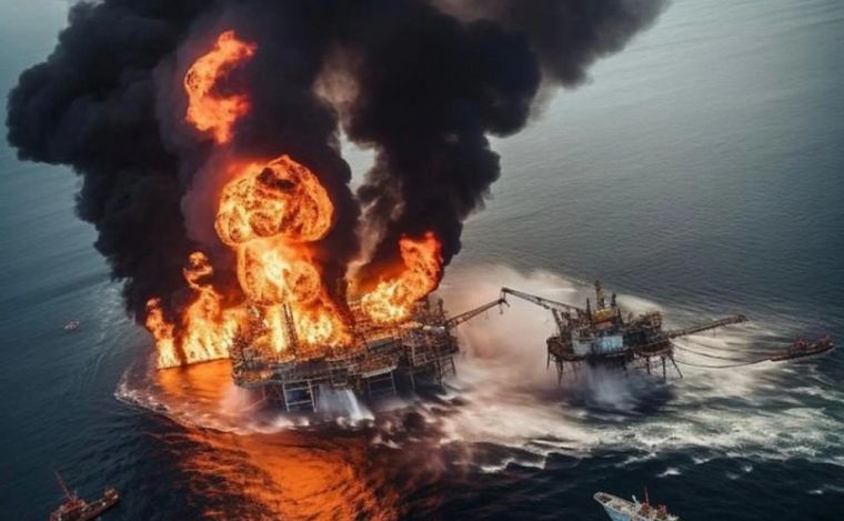  Explotó una plataforma de gas en el Golfo de México: dos muertos y un desaparecido