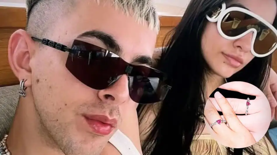 Maria becerra y jrei se comprometieron