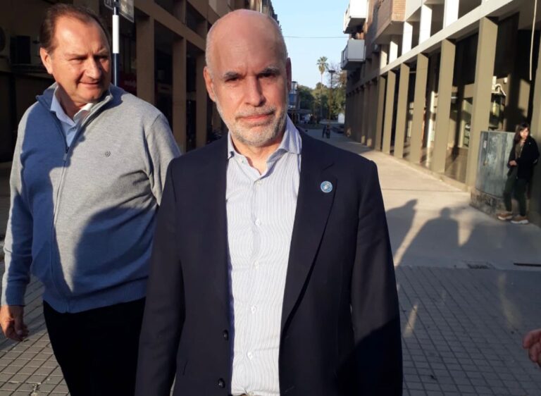 Horacio Rodríguez Larreta visitó la ciudad para darle un mensaje a los vecinos