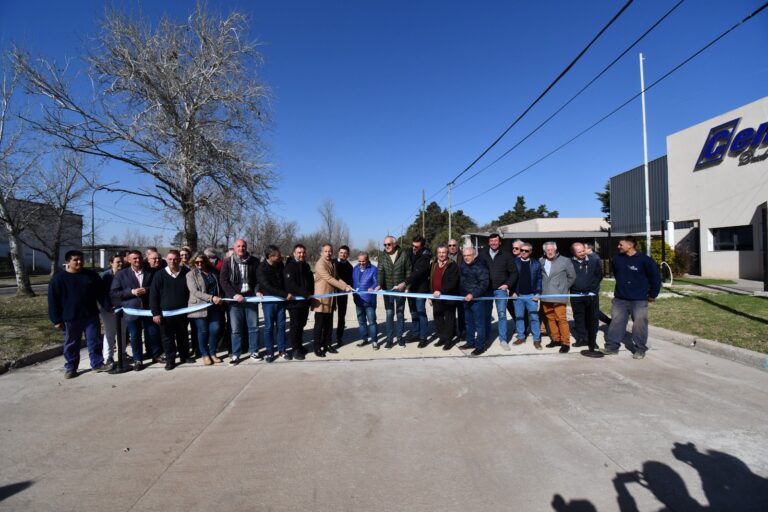 Quedó inaugurado el tramo oeste del acceso principal norte del Parque Industrial