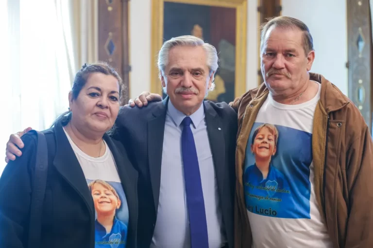 El Presidente recibió a familiares de Lucio Dupuy en la Casa Rosada