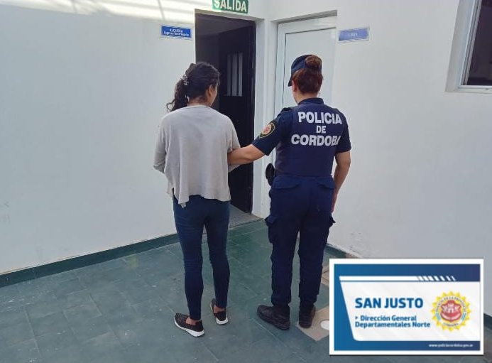 Mujer detenida en Brinkmann por no cumplir con una medida judicial
