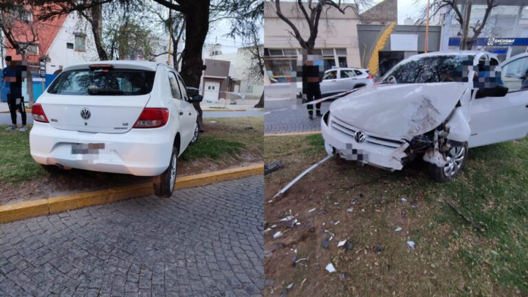 Un joven sufrió lesiones graves tras perder el control del auto y chocar con un árbol