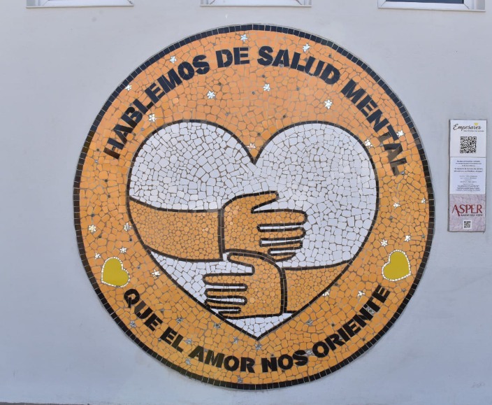 Inauguraron un mural en Conmemoración al Día Mundial de la Prevención del Suicidio