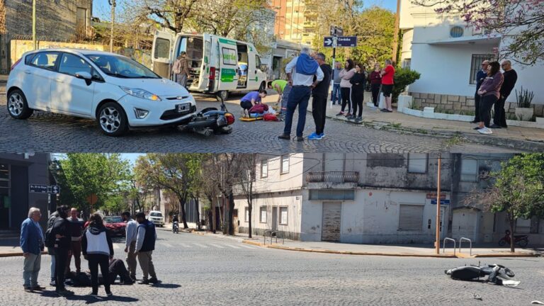 Jornada con varios accidentes de tránsito que involucraron motociclistas