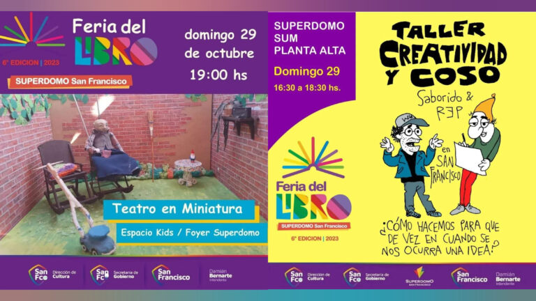 Actividades de La Feria del Libro para este domingo